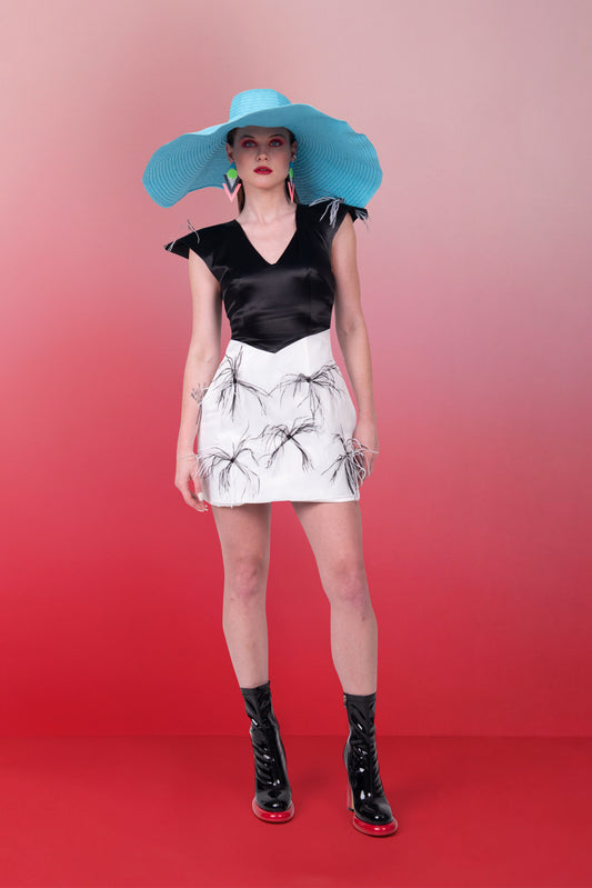 FEATHERED ELEGANCE DRESS
