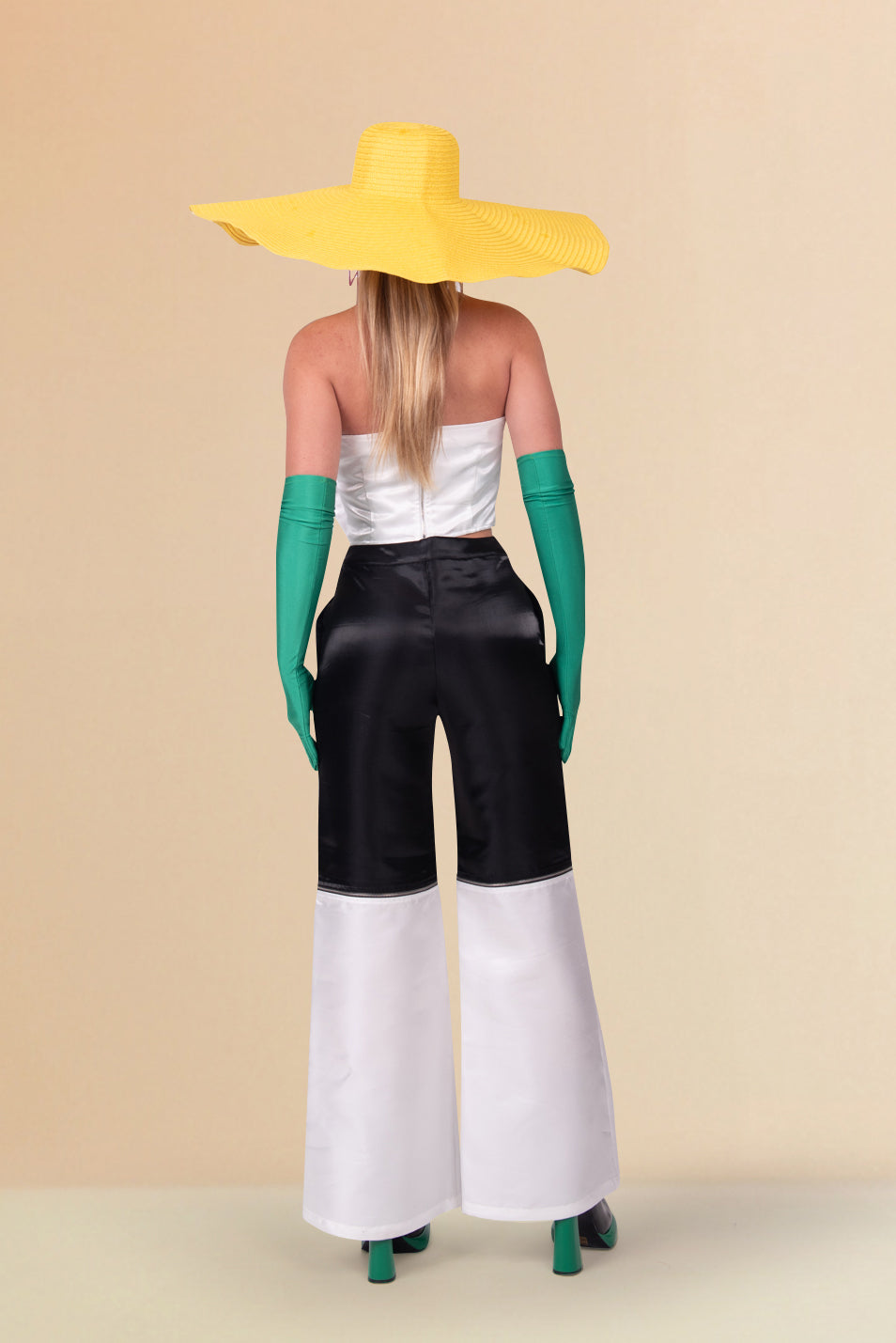 ASYMMETRICAL FEATHERED TOP