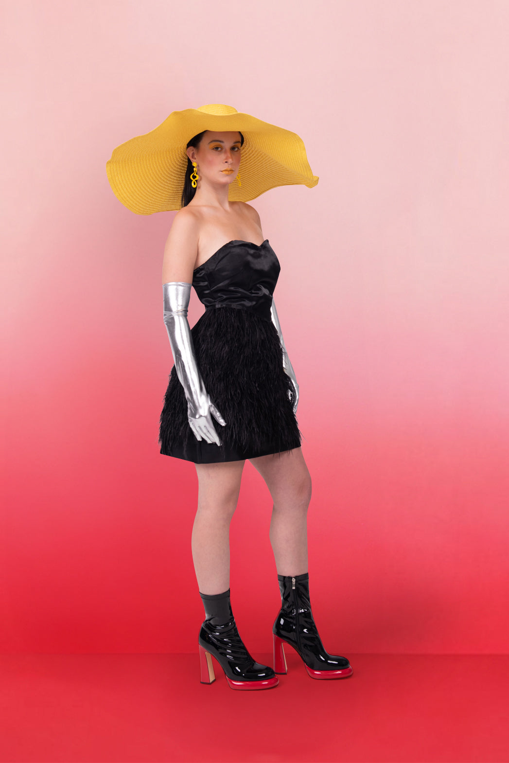 FEATHERED CHIC DRESS