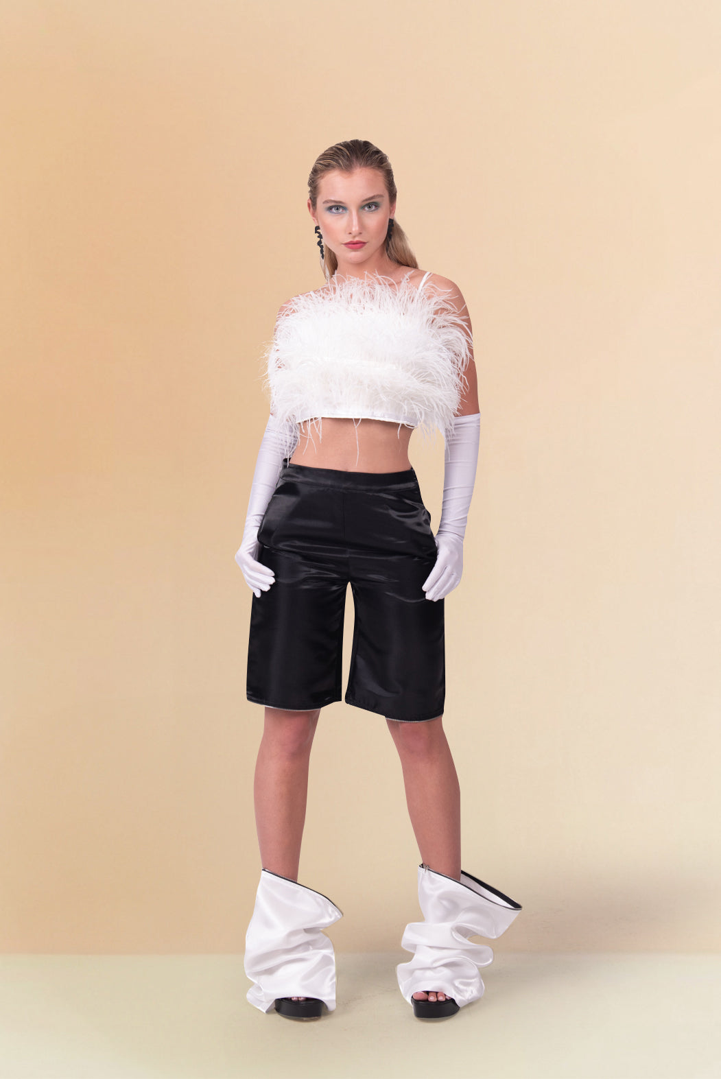 CONVERTIBLE TWO-TONE TROUSERS