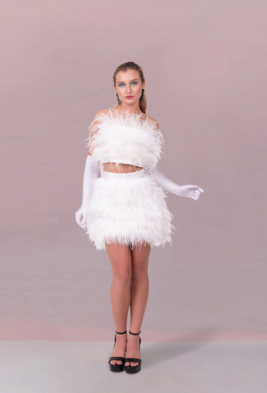 FEATHERED GRACE SKIRT