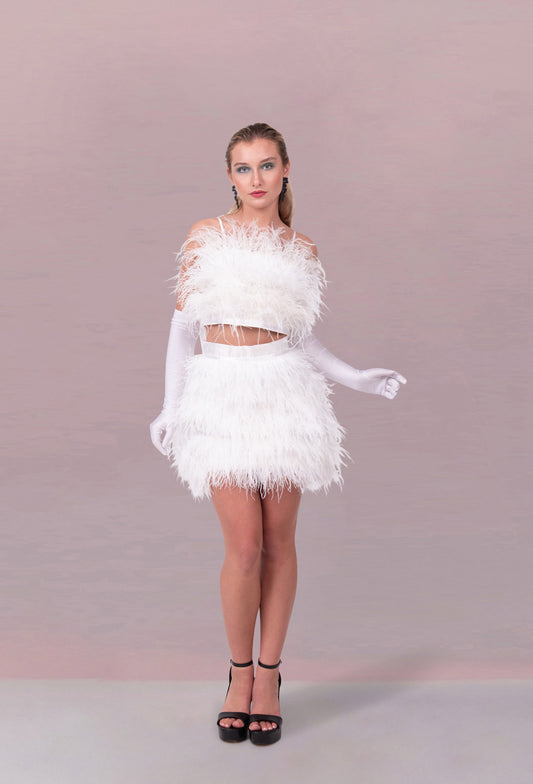 FEATHERED GRACE SKIRT