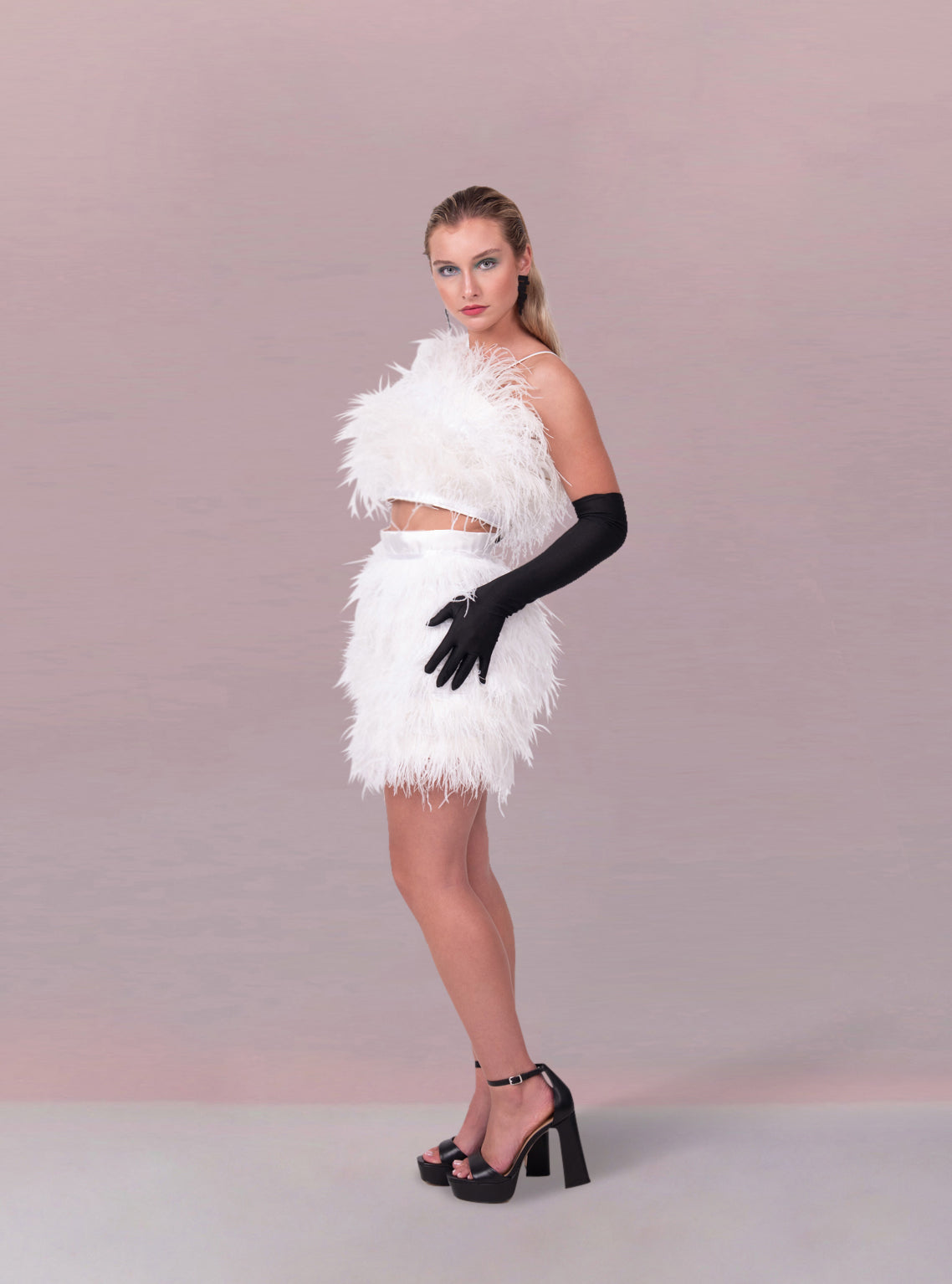 FEATHERED GRACE SKIRT