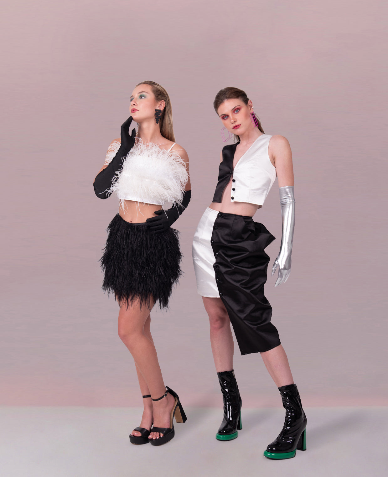 FEATHERED ELEGANCE SKIRT