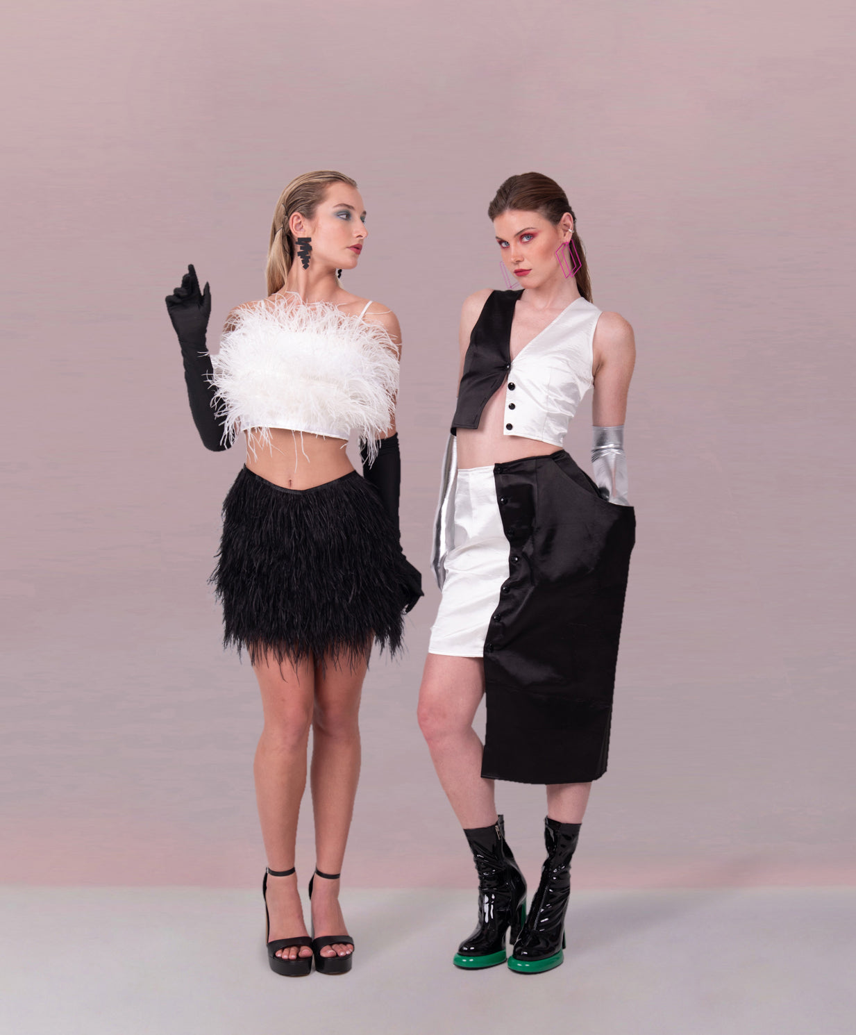 FEATHERED ELEGANCE SKIRT