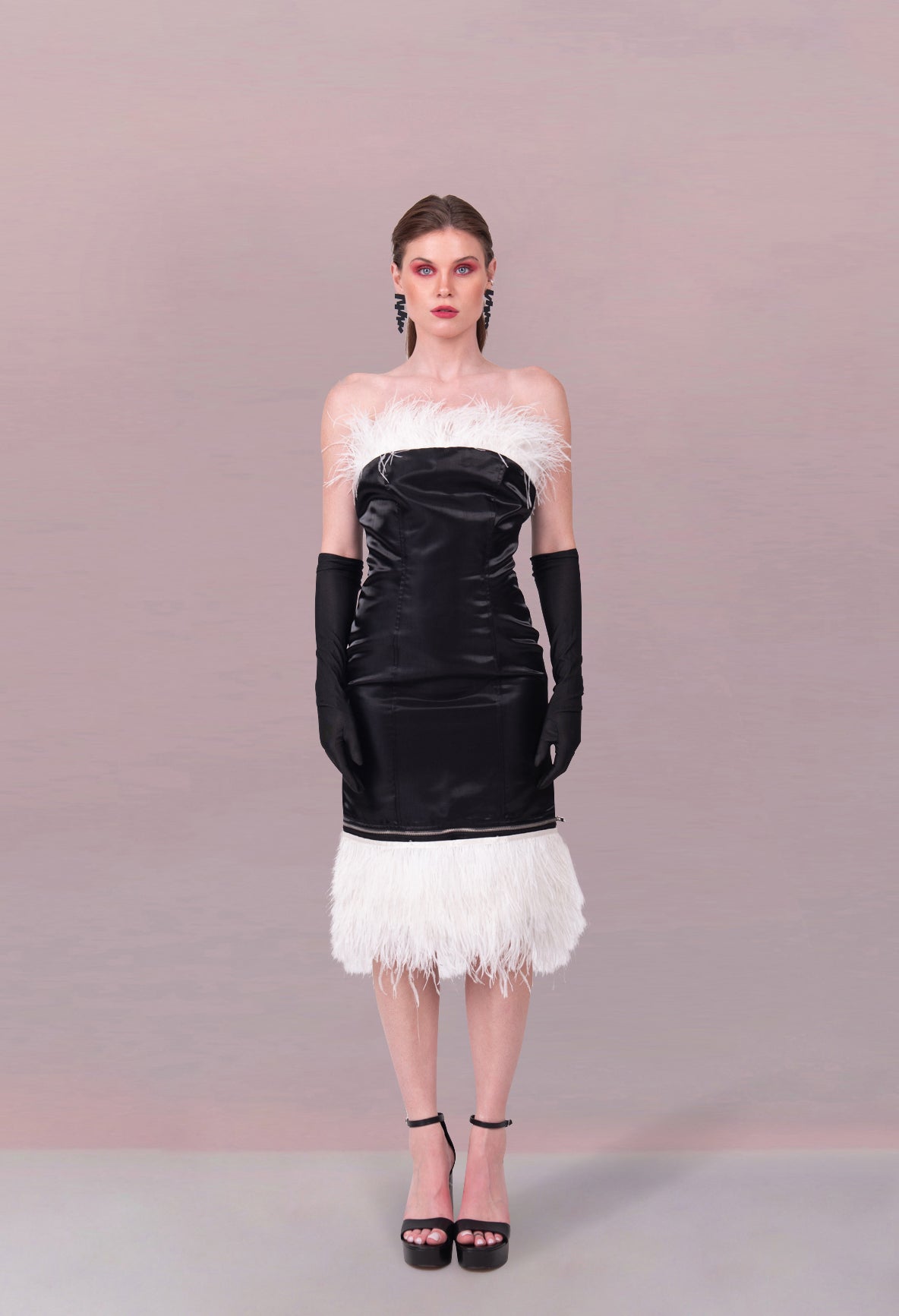 TRANSFORMATIVE FEATHER LUXE DRESS