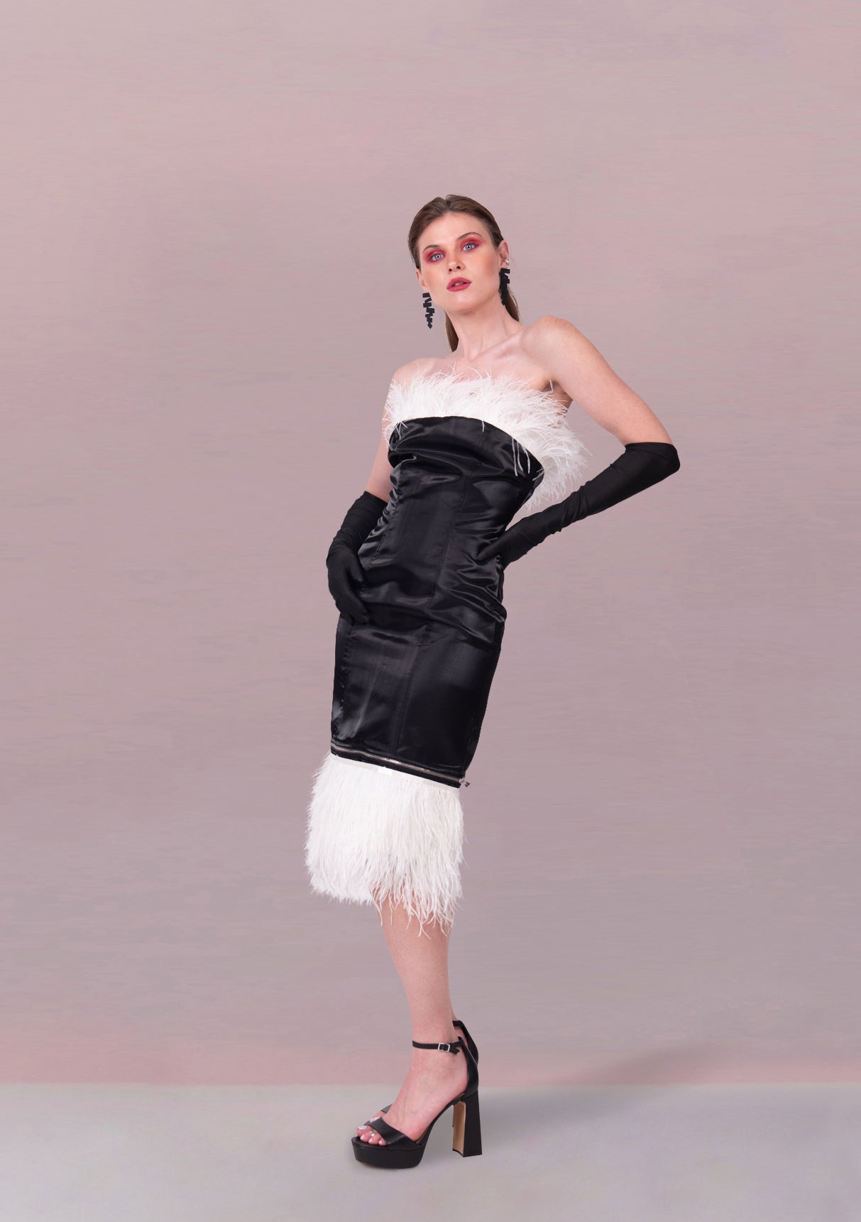 TRANSFORMATIVE FEATHER LUXE DRESS