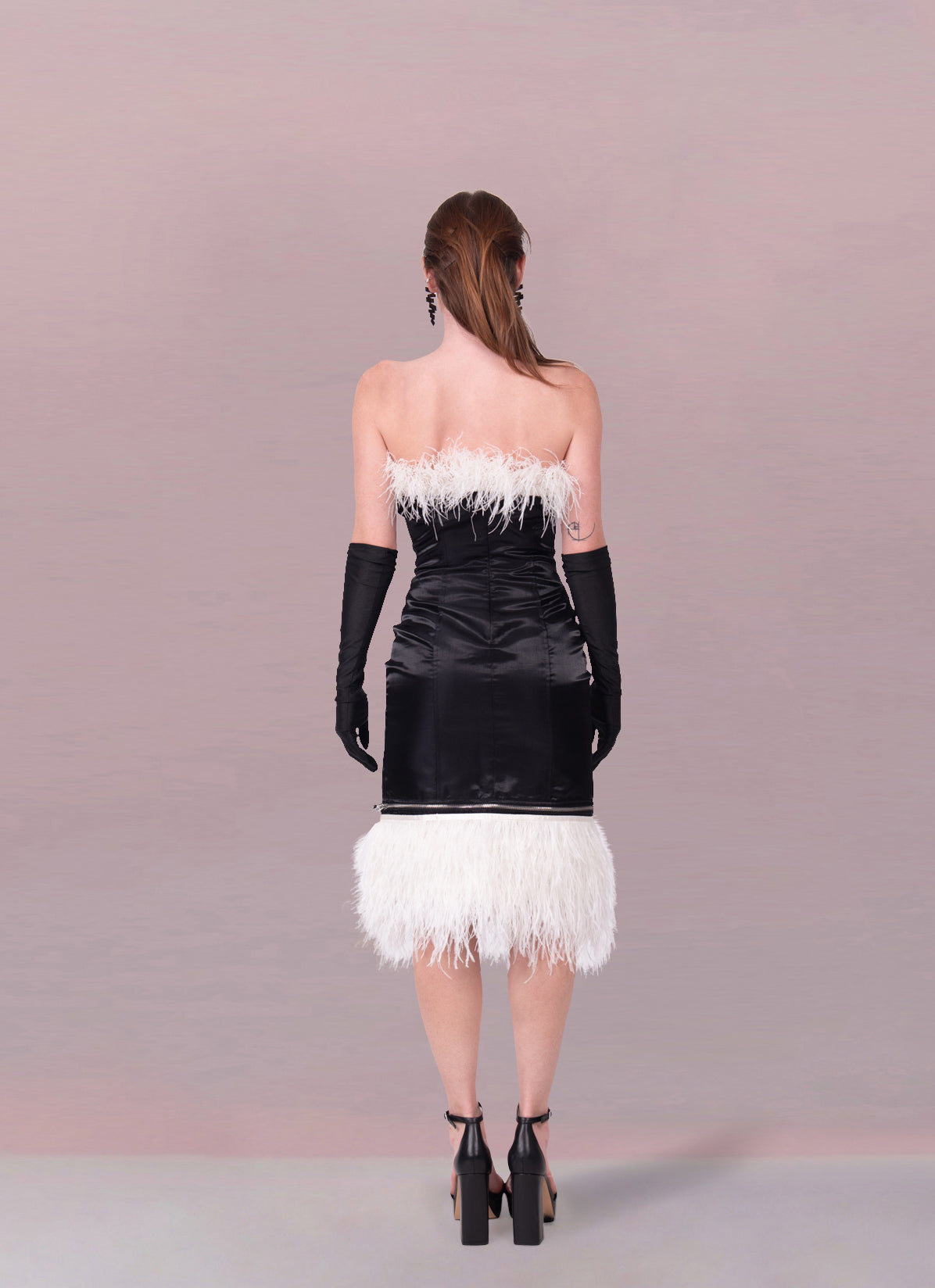 TRANSFORMATIVE FEATHER LUXE DRESS