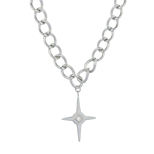 Stainless steel  Star necklace