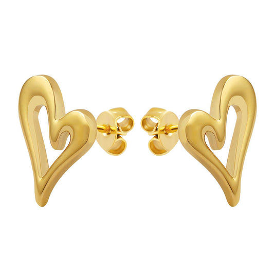 Gold tone  Hearts earrings