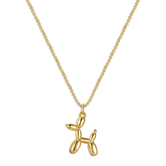 18K gold plated Stainless steel  Puppy necklace