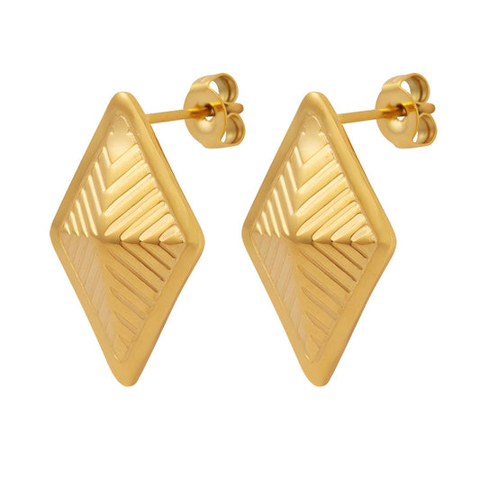 18K gold plated Stainless steel earrings