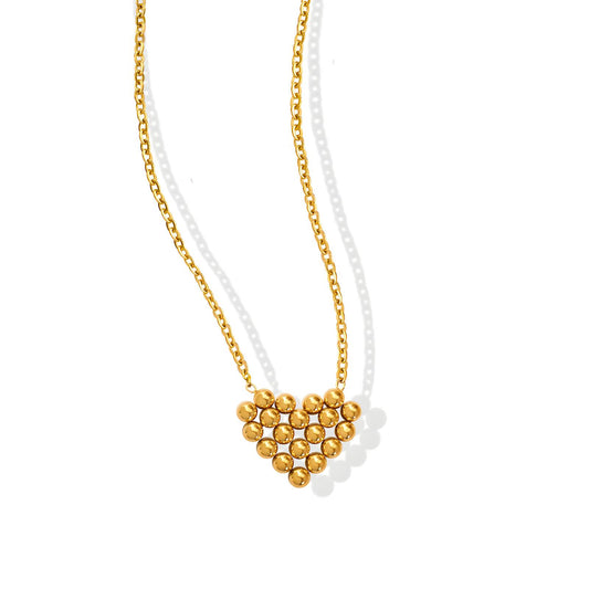 18K gold plated Stainless steel  Heart necklace
