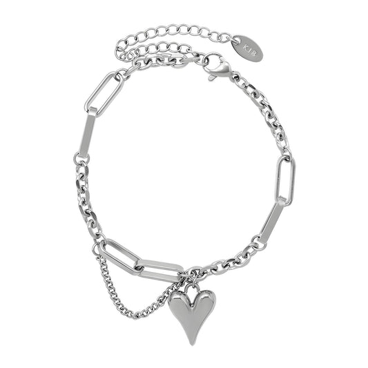 Stainless steel  Heart bracelet