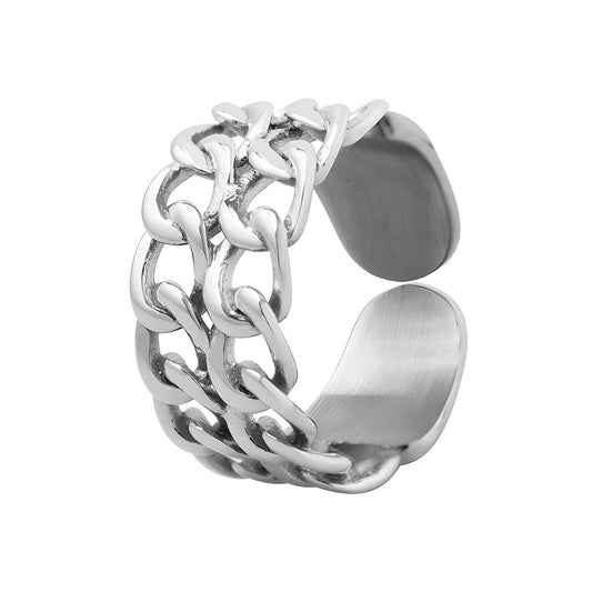 Stainless steel  Chain finger ring, Intensity