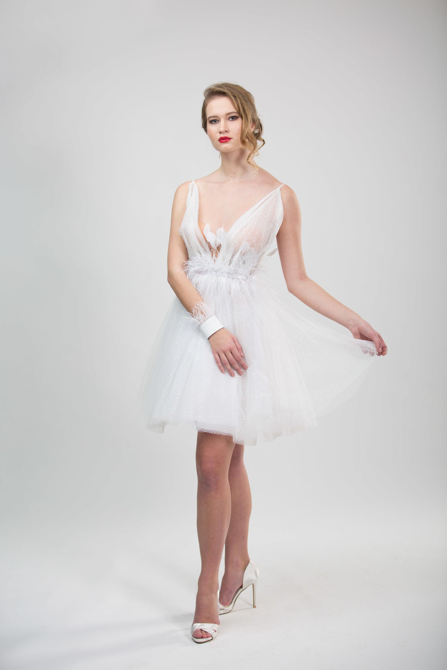 White Feather Dress