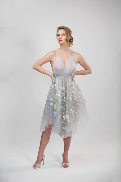 YELLOW FLOWERS MARILYN DRESS Gela Wesh YELLOW FLOWERS MARILYN DRESS Gela Wesh