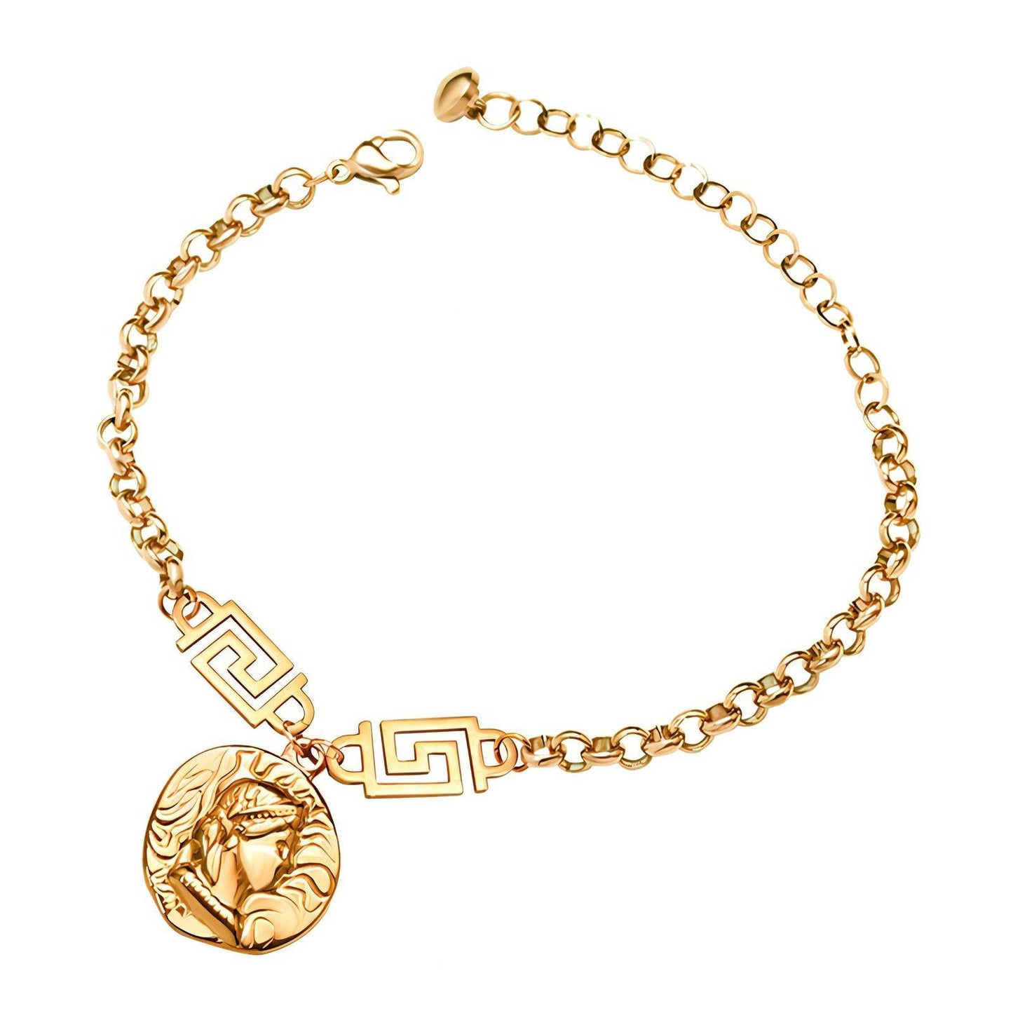 18K gold plated Stainless steel  Coin bracelet