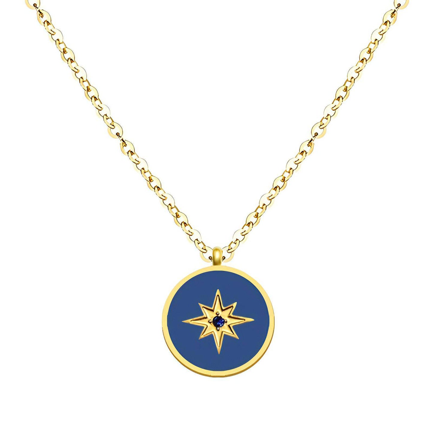 18K gold plated Stainless steel  Star necklace