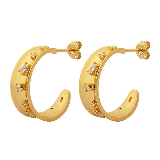 18K gold plated earrings