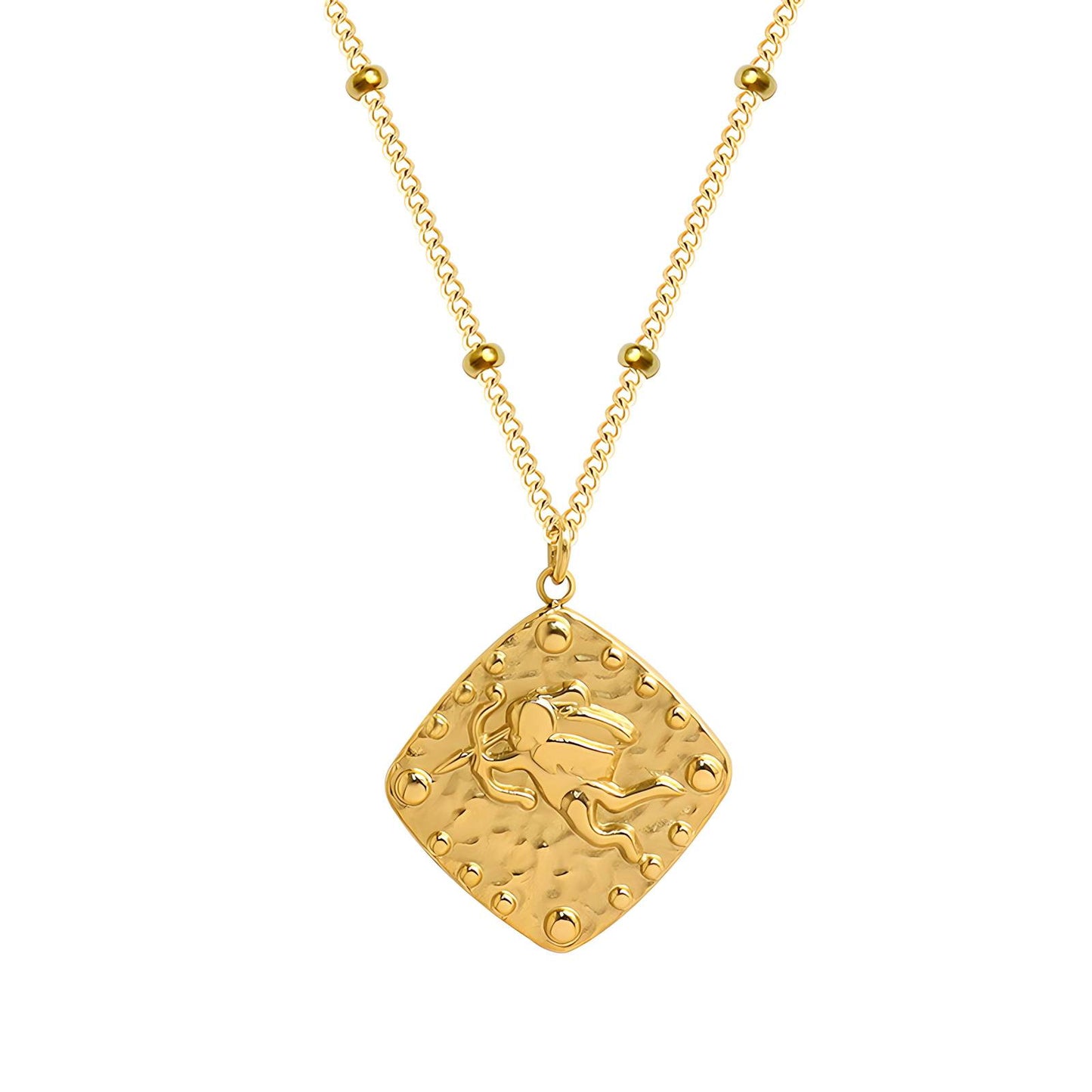 18K gold plated Stainless steel  Сupid necklace