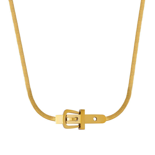 18K gold plated Stainless steel  Belt necklace