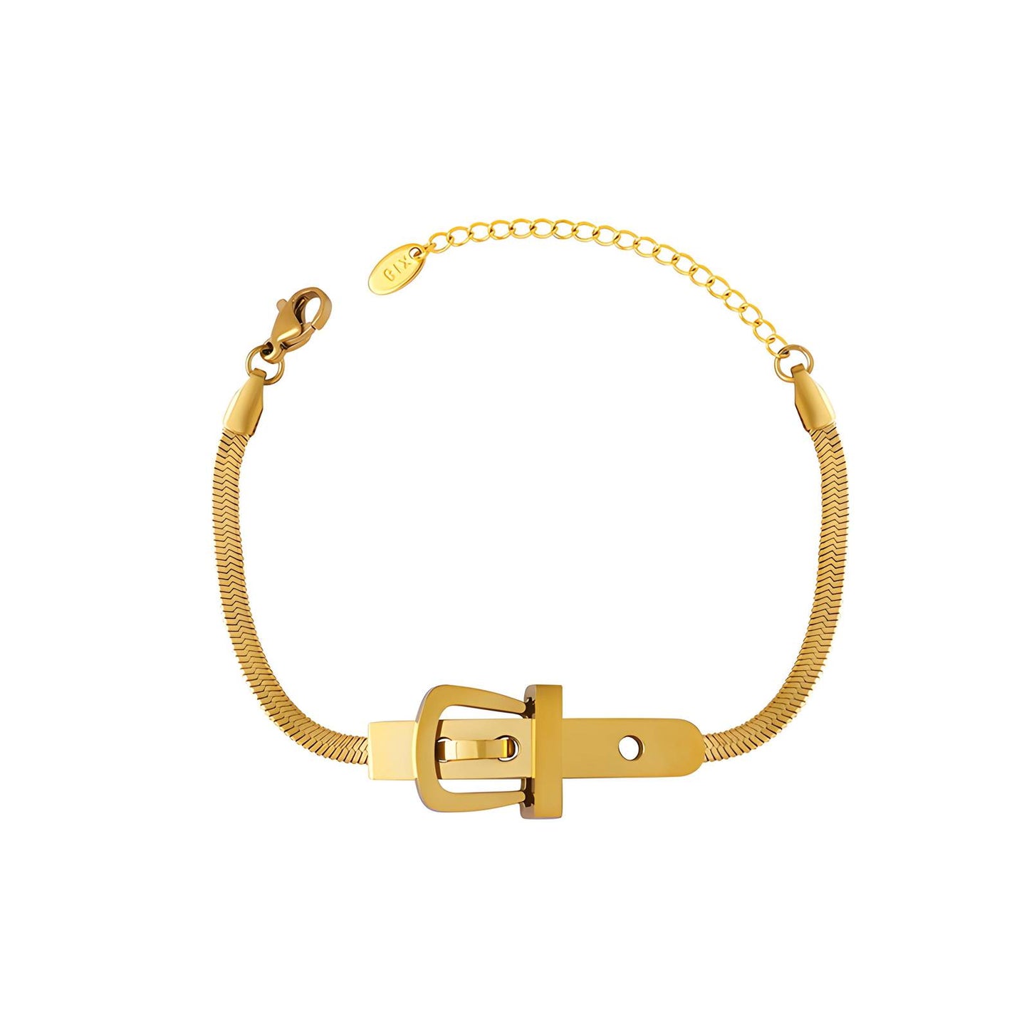 18K gold plated Stainless steel  Belt bracelet