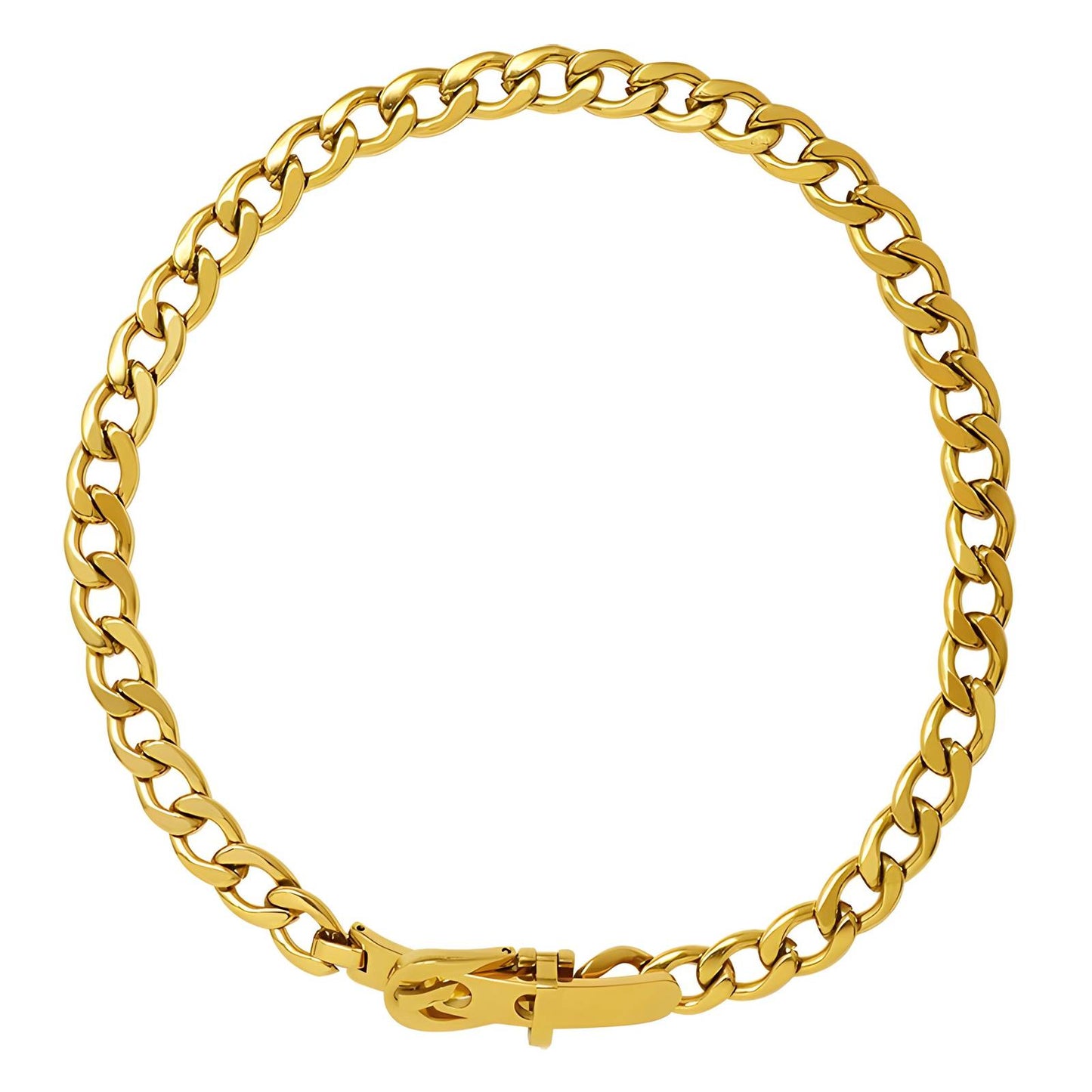 18K gold plated Stainless steel  Belt necklace
