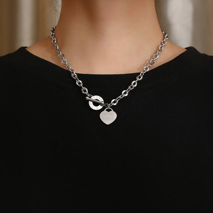 Stainless steel  Heart necklace