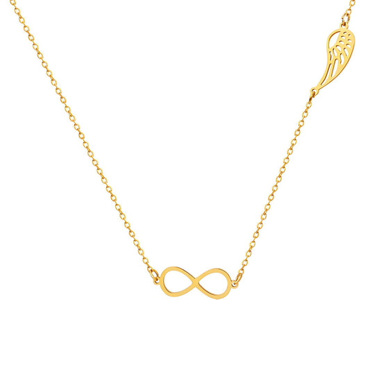 18K gold plated Stainless steel  Eternity necklace